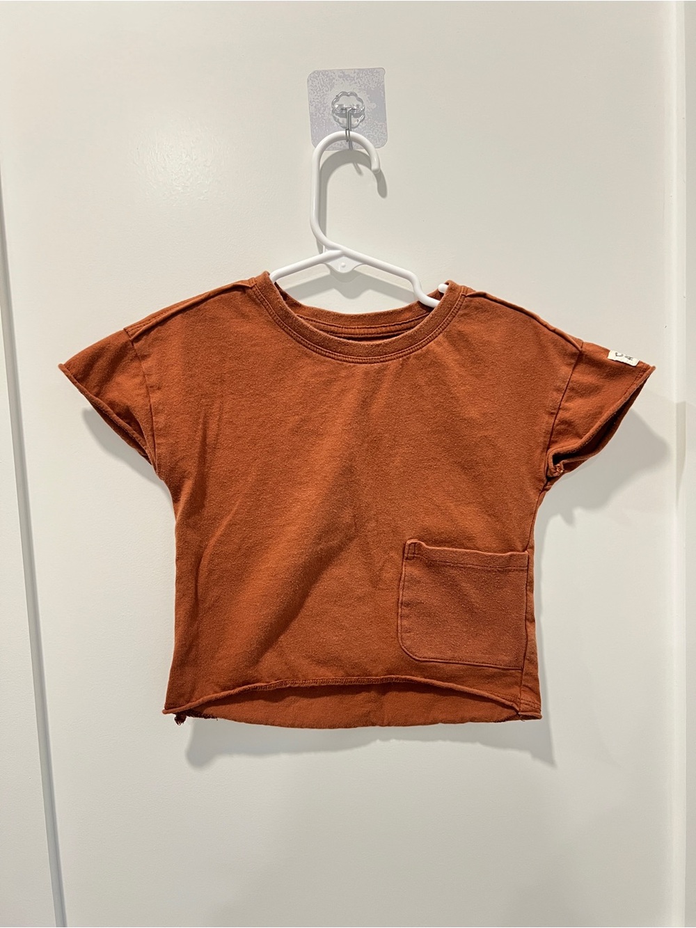 Art Class Rust Pocket Tee | 18M | Oversized Boxy Toddler Shirt